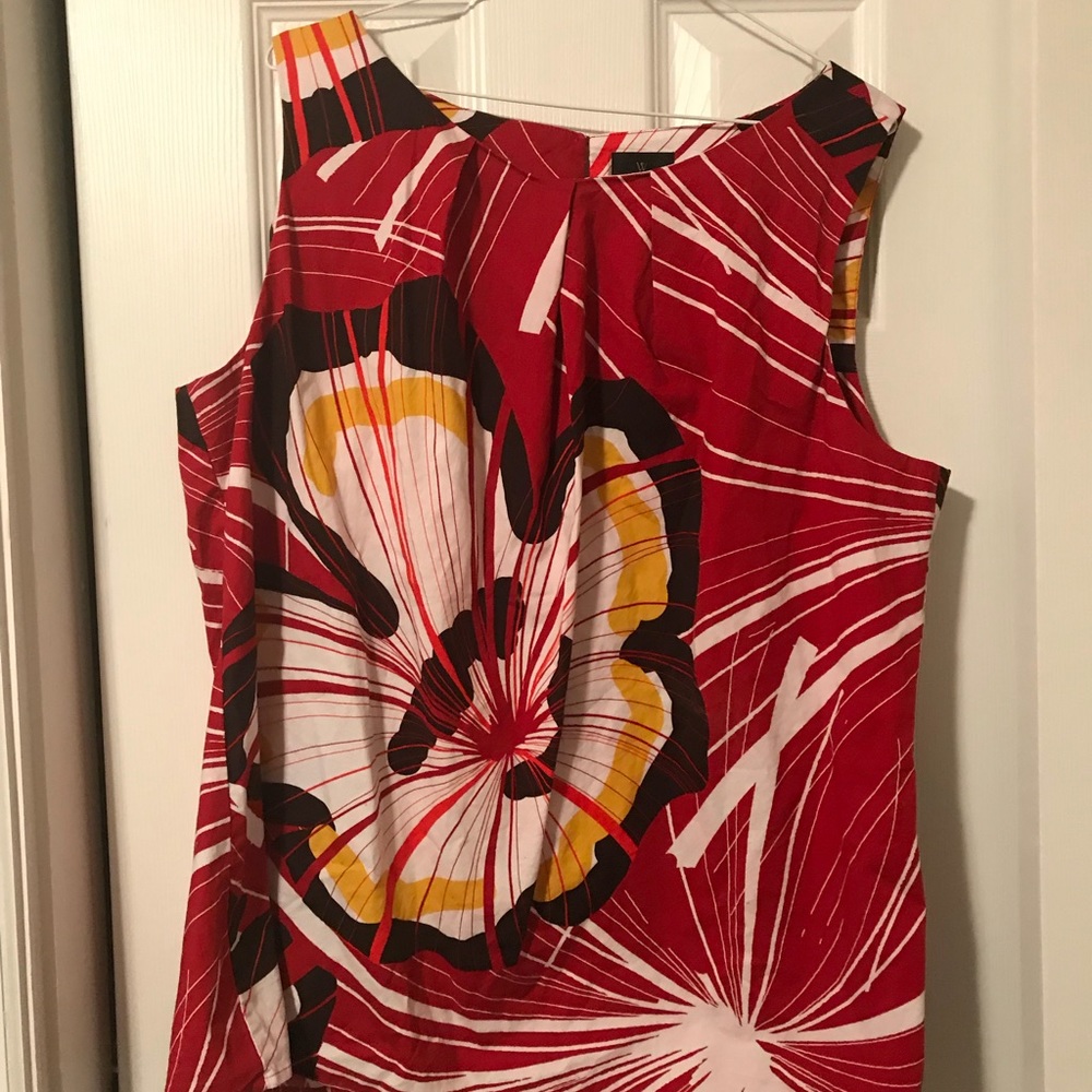 Large floral print tank